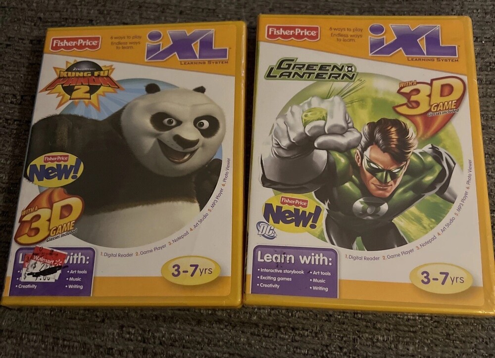 Fisher Price iXL Learning System Games Lot of 2 New Sealed
